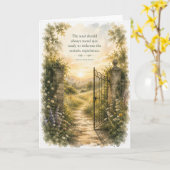 Carte Nouveaux Débuts Emily Dickinson Félicitations (Fleur jaune)