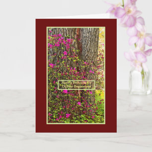 CARTE NOUVEAUX DÉBUTS/PRINTEMPS/RENOUVELLEMENT/AZALEAS R