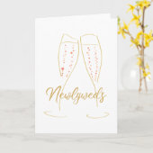 Carte Nouveaux mariés (Fleur jaune)