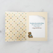 Carte Nouveaux Nounours de bébés en Pois (Intérieur)