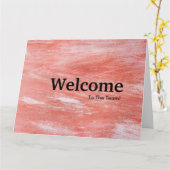 Carte Nouvel accueil des employés (Fleur jaune)