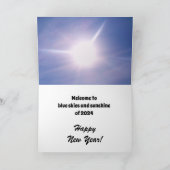 Carte NOUVEL AN (Intérieur)