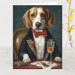 Carte Nouvel An beagle