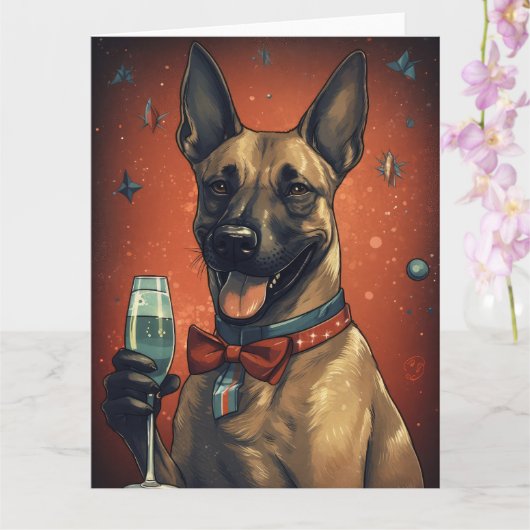 Carte Nouvel An belge de Malinoi (Orchidée)