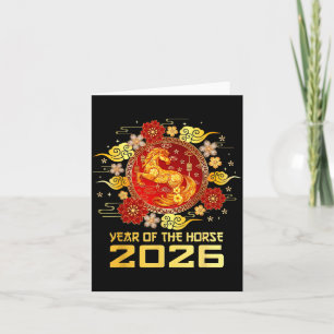 Carte Nouvel an chinois 2026 année du cheval