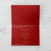 Carte Nouvel An chinois de l'année de la coutume du chev (Intérieur)