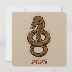 Carte Nouvel An Chinois Du Serpent 2025