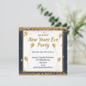 Carte Nouvel An Eve Party Gold (Debout devant)