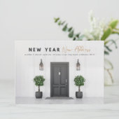 Carte Nouvel an jour férié photo (Debout devant)