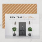 Carte Nouvel an jour férié photo (Devant / Derrière)