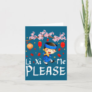 Carte Nouvel An lunaire vietnamien Li Xi Me s'il vous pl