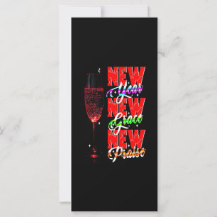 Carte Nouvel an nouvelle grâce nouvelle louange