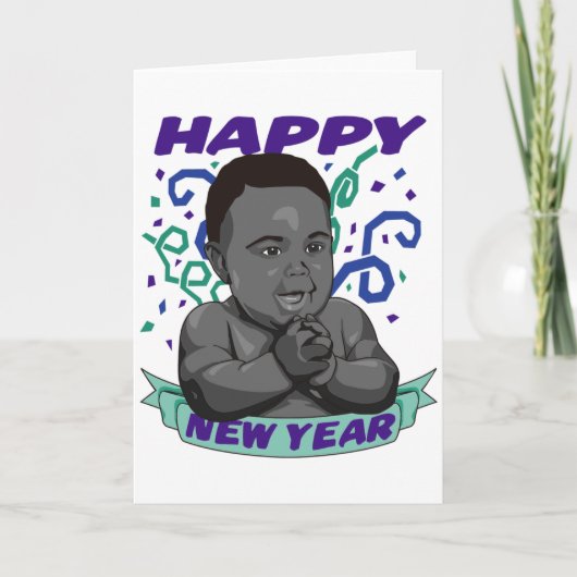 Carte Nouvel An pour bébé (Devant)
