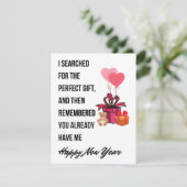 Carte Nouvel An Sympa (Debout devant)