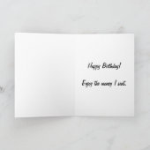 Carte Nouvel anniversaire d'argent (Intérieur)