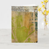 Carte Nouvel anniversaire d'argent (Fleur jaune)