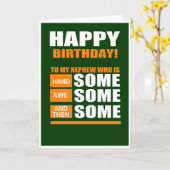 Carte Nouvel anniversaire de Nephew (Fleur jaune)