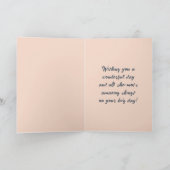 Carte Nouvel anniversaire floral foncé luxueux (Intérieur)