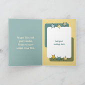 Carte Nouvel anniversaire vert et bleu pour neveu super (Intérieur)