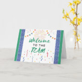 Carte Nouvel employé Bienvenue dans l'équipe Travail de (Fleur jaune)