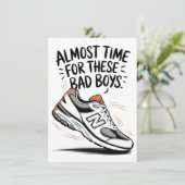 Carte Nouvel équilibre drôle Anniversaires Fête des père (Debout devant)