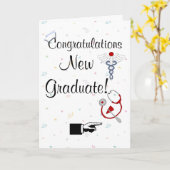 Carte Nouvel humour de Diplômé-Infirmière de (Fleur jaune)