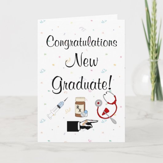 Carte Nouvel humour de Diplômé-Infirmière de (Devant)