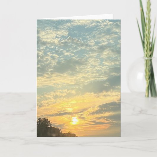 Carte Nouvelle-Angleterre Sunset Blank Salutation (Devant)