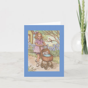 Carte nouvelle animal cat kitten félicitations