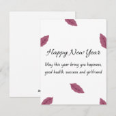 Carte nouvelle année (Devant / Derrière)