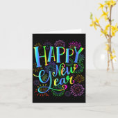 Carte Nouvelle Année 2026 pour Femmes Col en V (Fleur jaune)