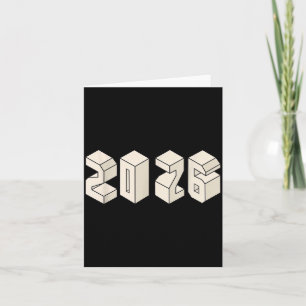 Carte Nouvelle Année 2026 Streetwear Minimaliste Cool Ca