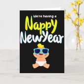 Carte Nouvelle Année au Couche Nouveau Nénés Grossesse D (Fleur jaune)