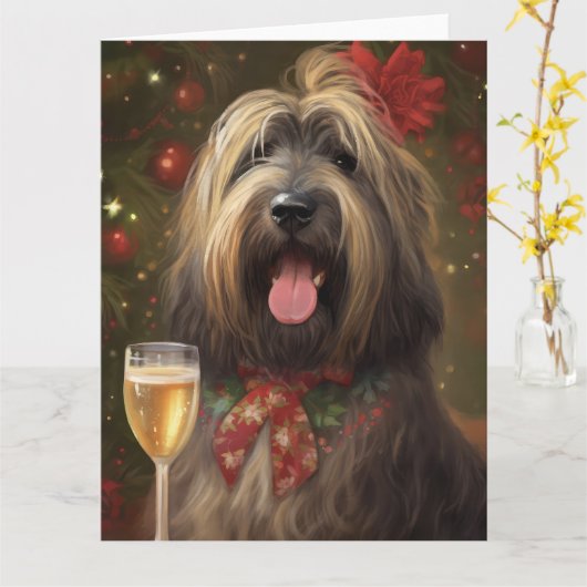 Carte Nouvelle Année Briard (Fleur jaune)