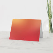 Carte Nouvelle année chinoise du Cheval de Feu 2026 (Dos)