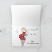 Carte nouvelle année / Faire-part de grossesse (Intérieur)