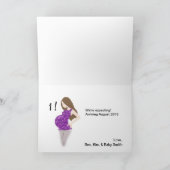 Carte nouvelle année / Faire-part de grossesse (Intérieur)