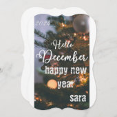 carte nouvelle année heureuse (Devant / Derrière)