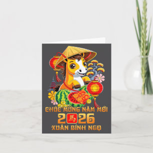 Carte Nouvelle année lunaire vietnamienne Chuc Mung Nam