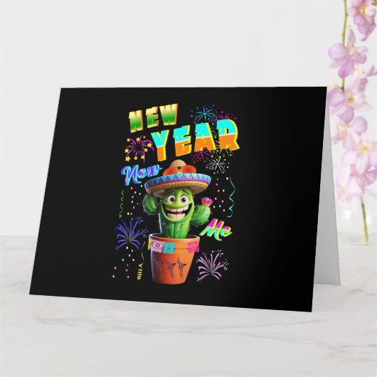 Carte Nouvelle Année Nouveau Moi (Orchidée)