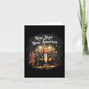 Carte Nouvelle Année Nouvelle Amérique Joyeux Nouvel An