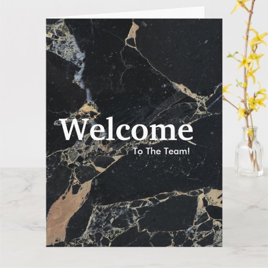 Carte Nouvelle aquarelle d'accueil de l'employé (Fleur jaune)