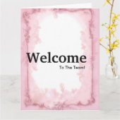 Carte Nouvelle aquarelle d'accueil de l'employé (Fleur jaune)