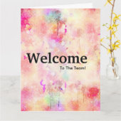 Carte Nouvelle aquarelle d'accueil de l'employé (Fleur jaune)