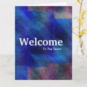 Carte Nouvelle aquarelle d'accueil de l'employé (Fleur jaune)