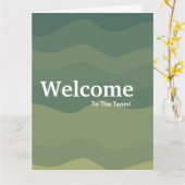 Carte Nouvelle aquarelle d'accueil de l'employé (Fleur jaune)