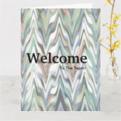 Carte Nouvelle aquarelle d'accueil de l'employé (Fleur jaune)