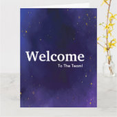 Carte Nouvelle aquarelle d'accueil de l'employé (Fleur jaune)