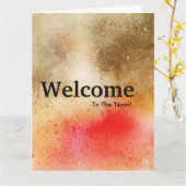 Carte Nouvelle aquarelle d'accueil de l'employé (Fleur jaune)