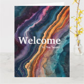 Carte Nouvelle aquarelle d'accueil de l'employé (Fleur jaune)